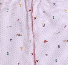 Half Sleeves Sports Printed Night Suit Set Pink