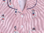 Girl Printed Cotton Half Sleeves Shirt and Shorts Set Night Suit Set For Kids Pink