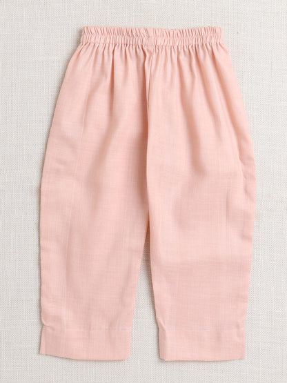 The Magic Wand Sleeveless Bootie Printed Chanderi Kurti Pant & Dupatta Set