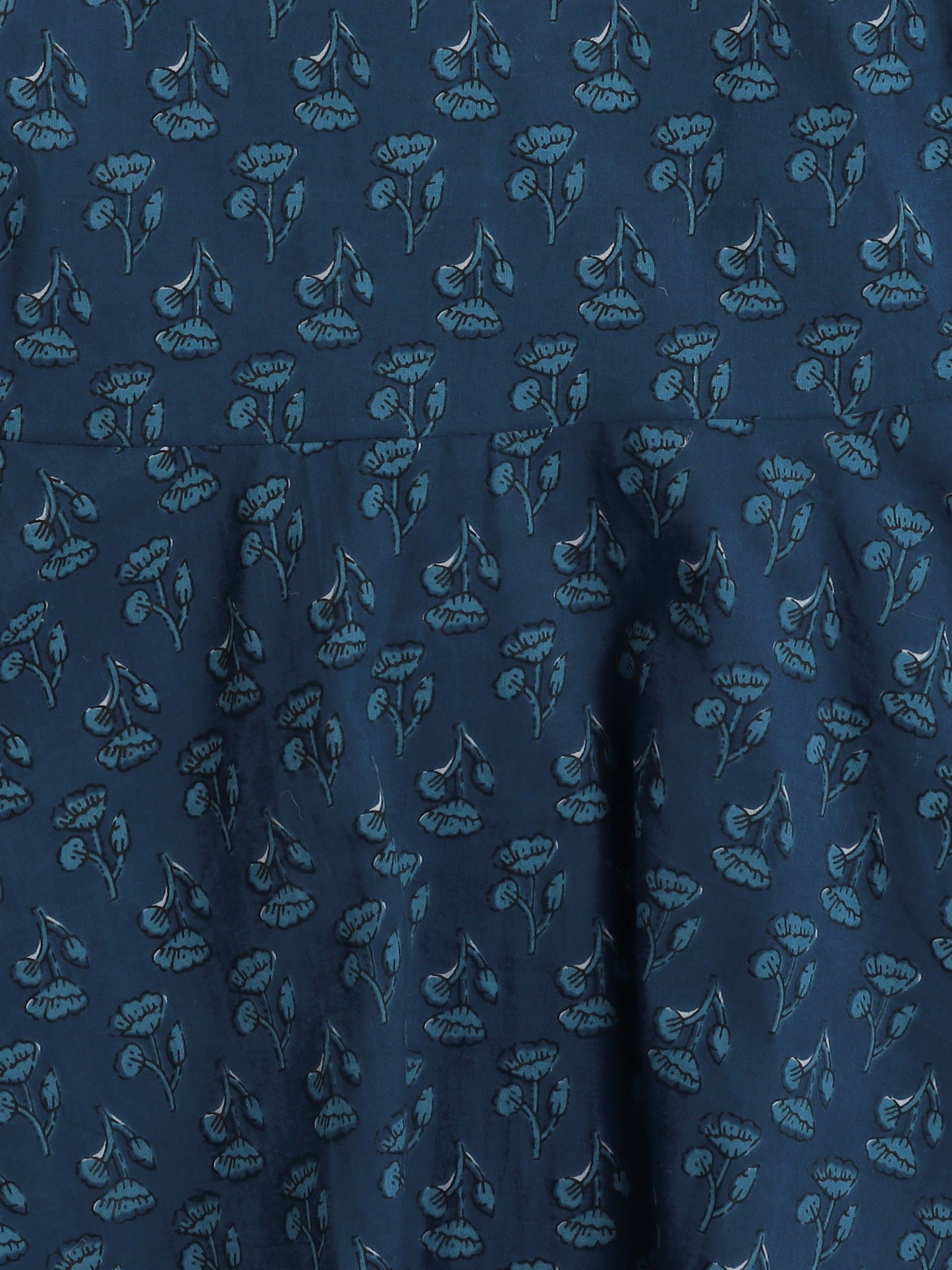 The Magic Wand All Over Printed 3/4th Sleeves Dress with Jacket Blue