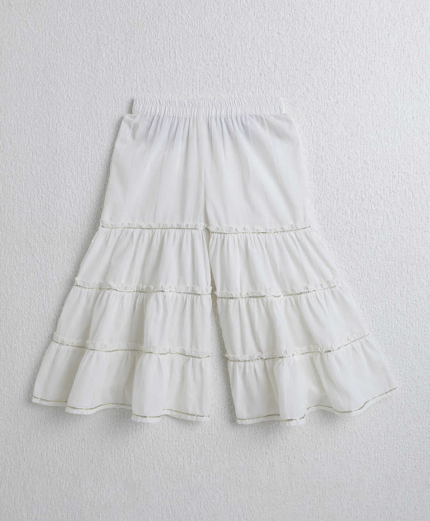 The Magic Wand Cotton Woven Floral Printed Singlet Kurti and Sharara Set with Dupatta Blue