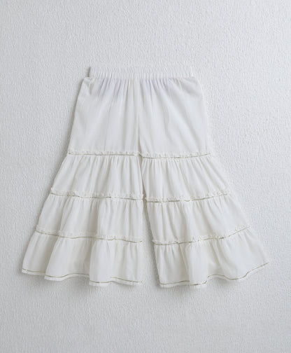 The Magic Wand Cotton Woven Floral Printed Singlet Kurti and Sharara Set with Dupatta Blue