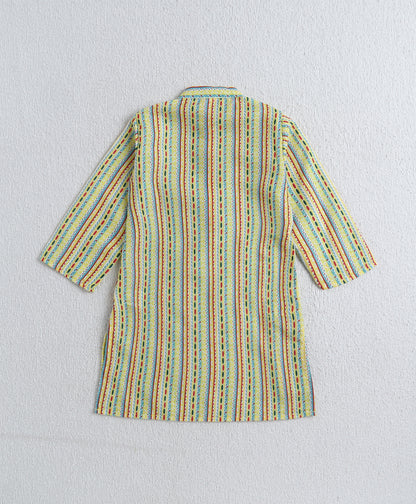 The-Magic-Wand-Woven-Full-Sleeves-Stripe-Printed-Kurta-and-Pyjama-Set-with
