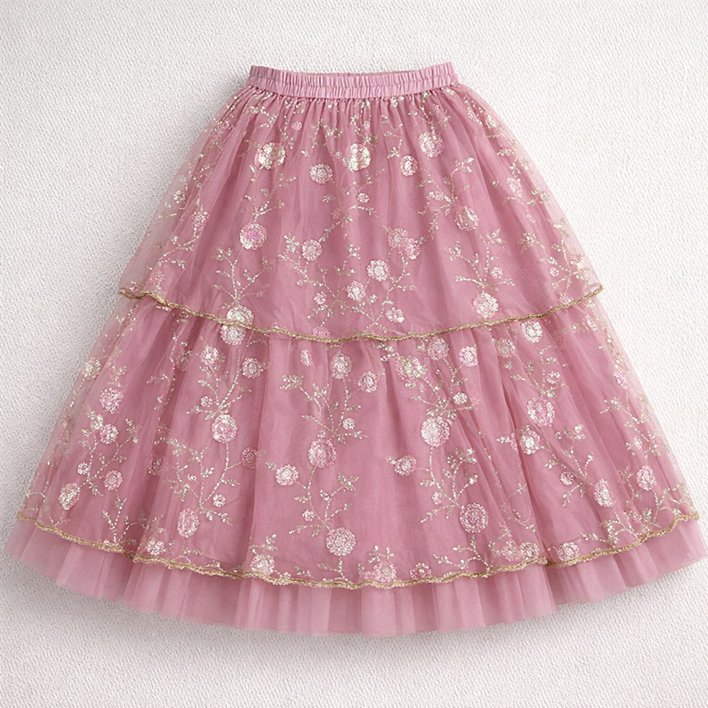 The Magic Wand Woven Strappy Floral Sequine Embroidered Choli And Lehenga Set With Dupatta - Pink