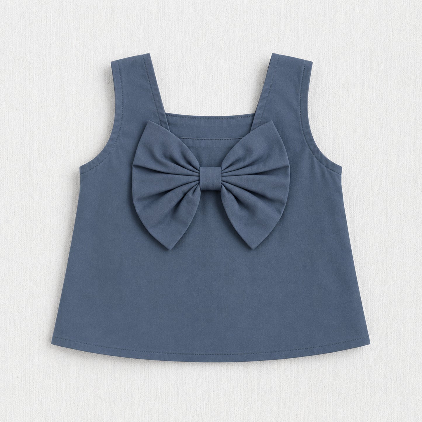 The Magic Wand Woven Sleeveless Pearl Embellished Back Bow Top And Palazzo Set-Grey