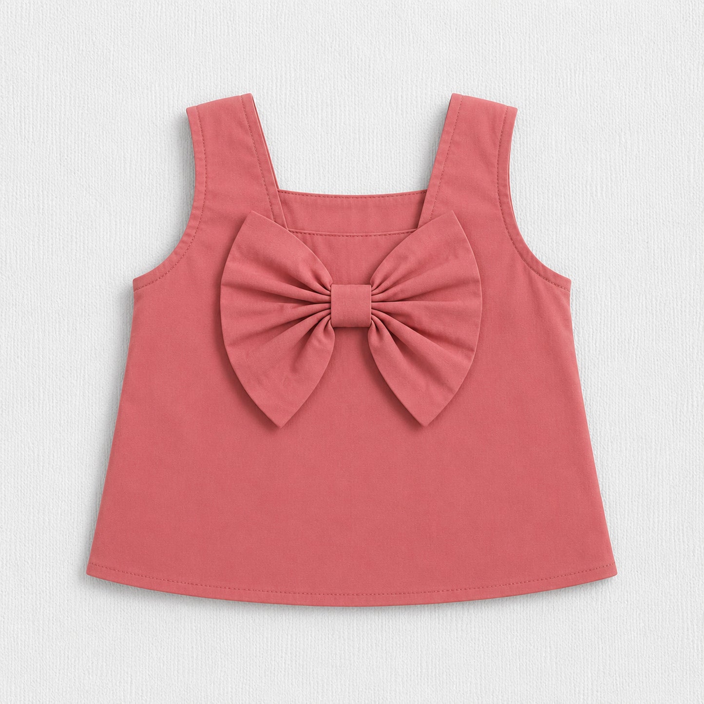 The Magic Wand Woven Sleeveless Pearl Embellished Back Bow Top And Palazzo Set- Peach