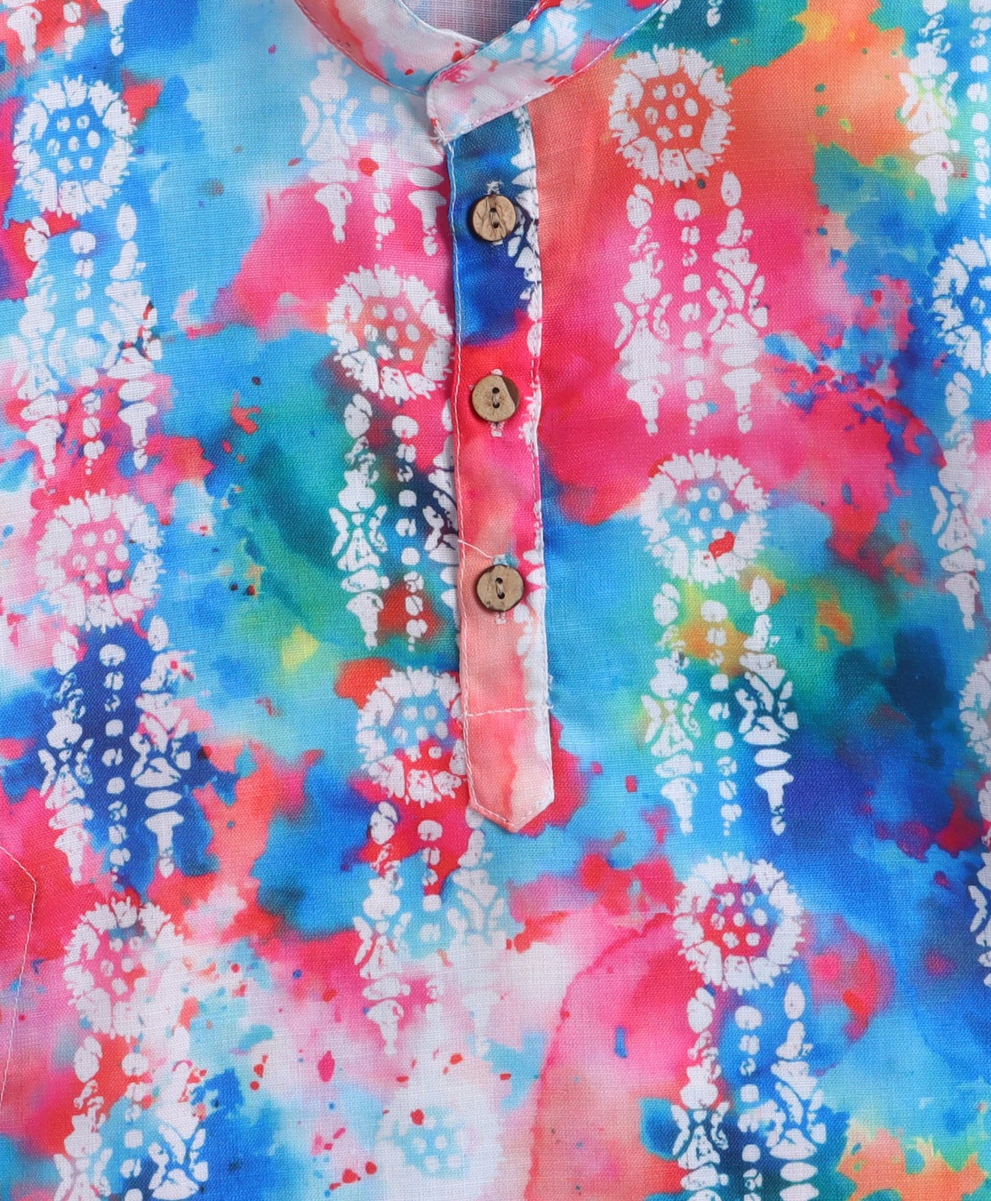 The Magic Wand Holi Special Vibrant Colourful Printed Kurta - Multi Colour