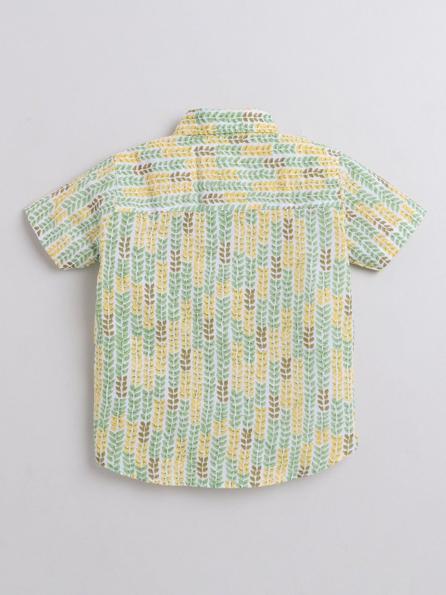 The Magic Wand Half Sleeves All over Printed Shirt Yellow