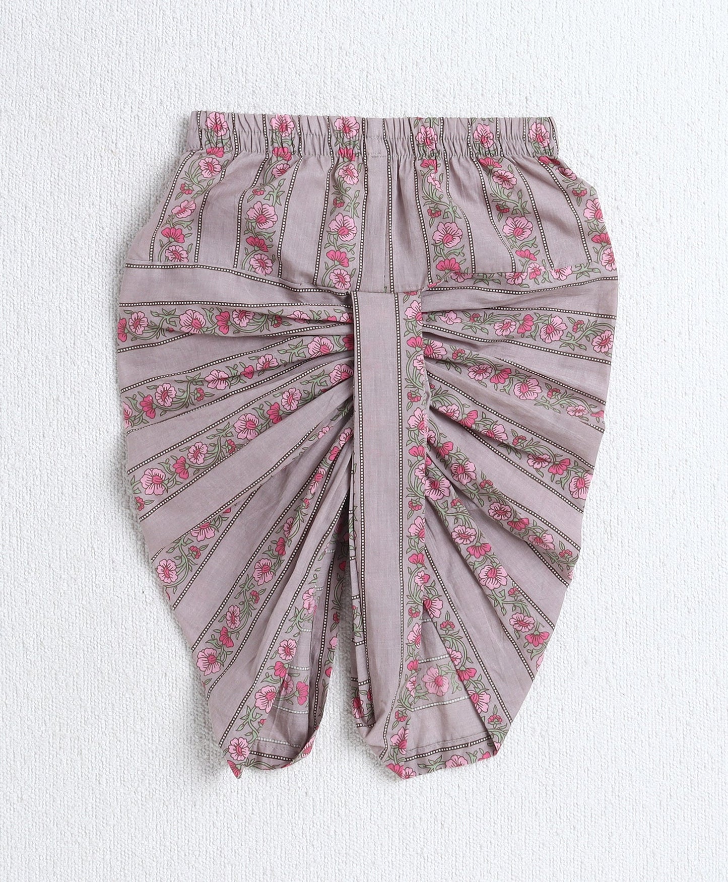 Cotton Woven Full Sleeves AII Over Printed Kurta and Dhoti Set- Pink