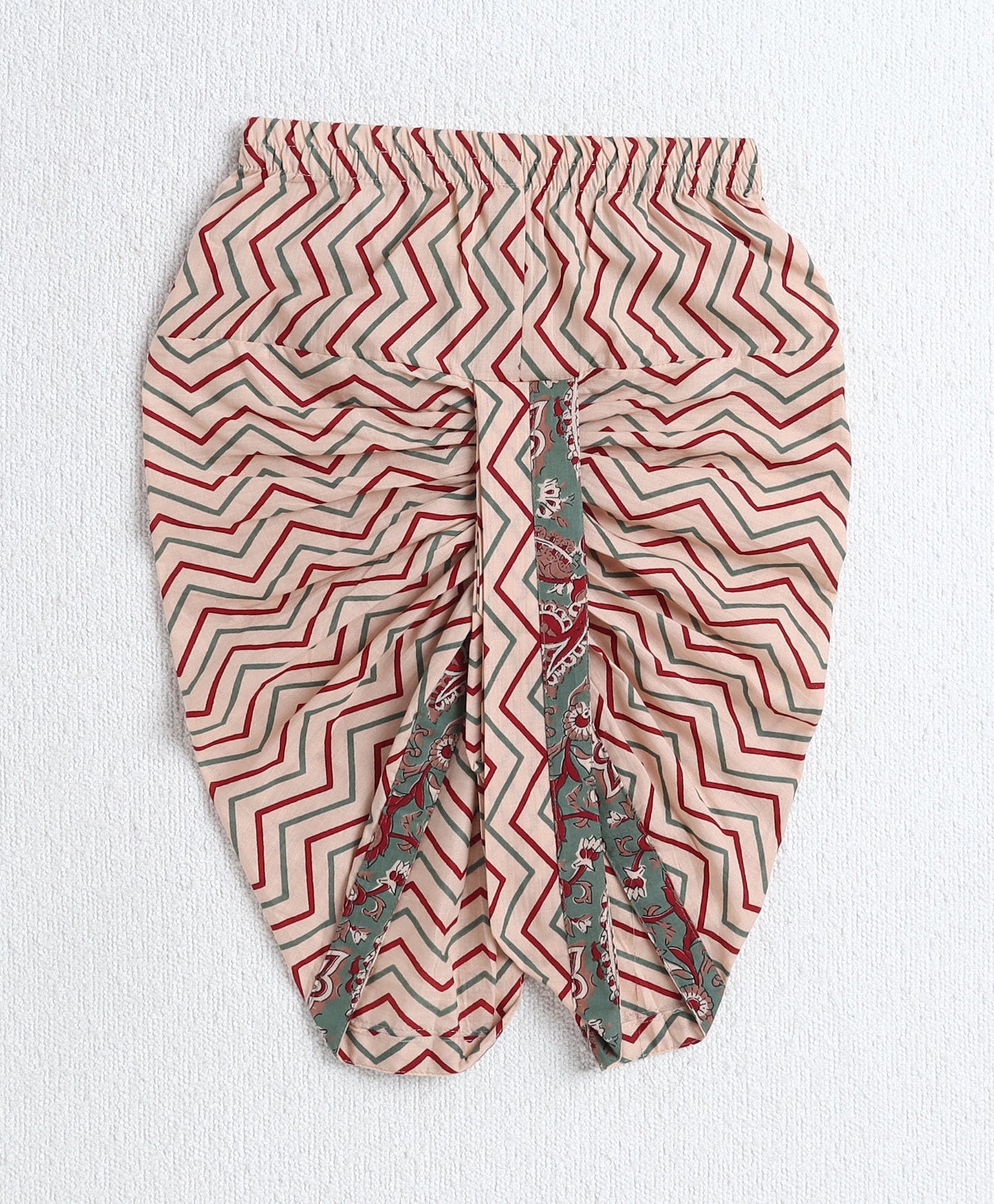 The Magic Wand Cotton Woven Full Sleeves AII Over Printed Kurta and Dhoti Set- Green