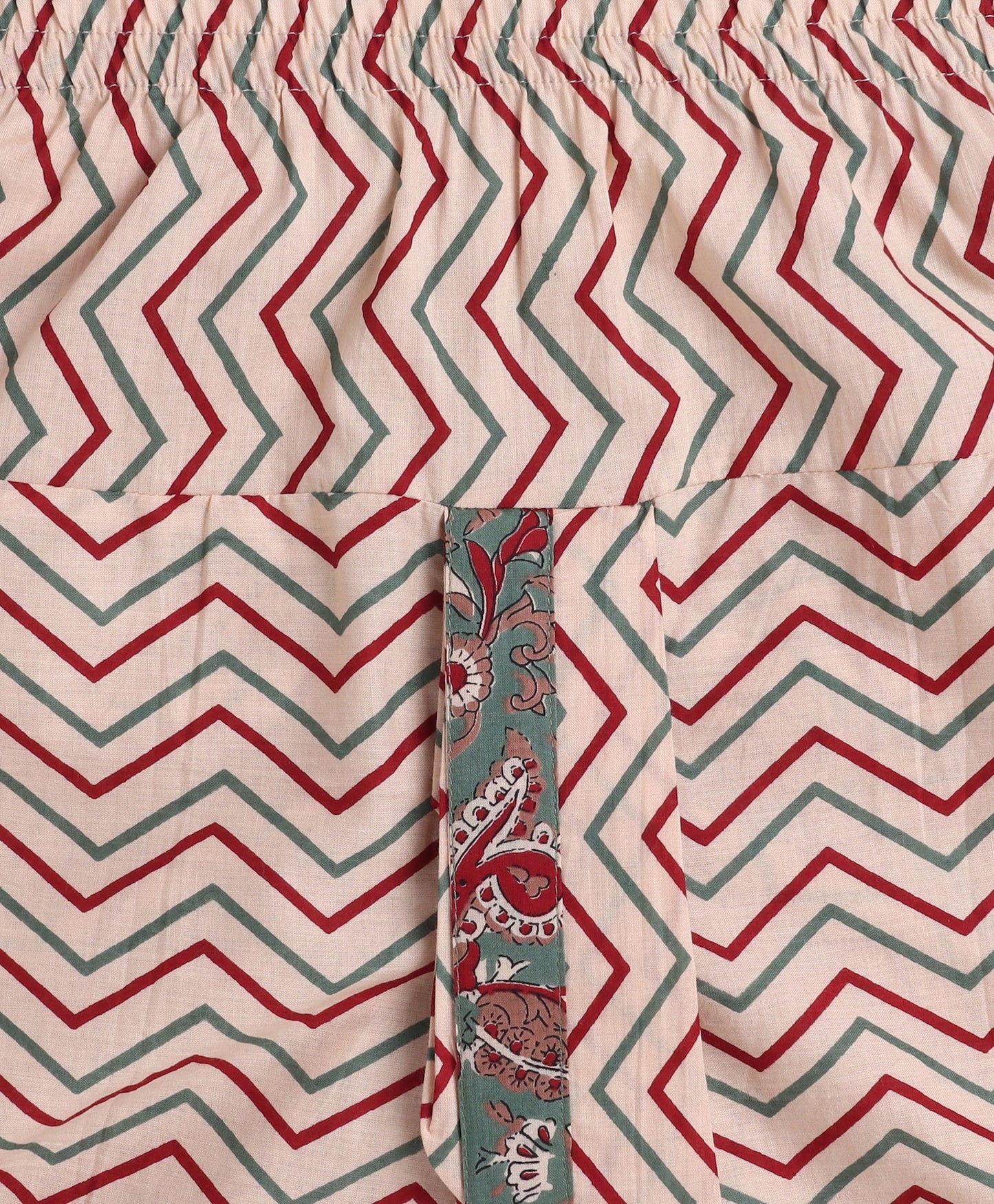 The Magic Wand Cotton Woven Full Sleeves AII Over Printed Kurta and Dhoti Set- Green