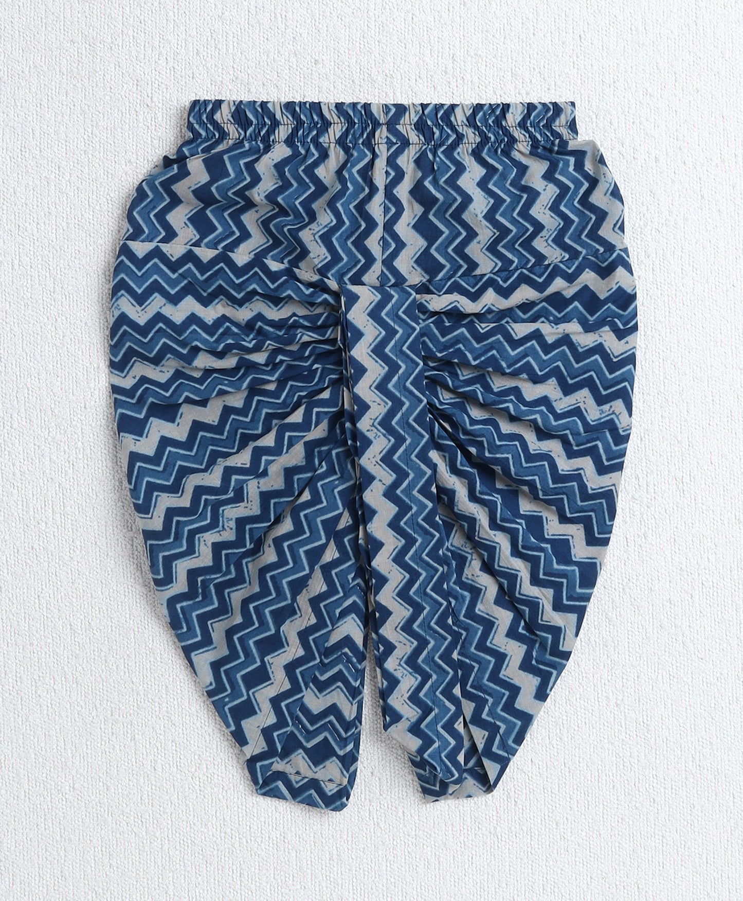 The Magic Wand Cotton Woven Full Sleeves AII Over Printed Kurta and Dhoti Set- Navy Blue