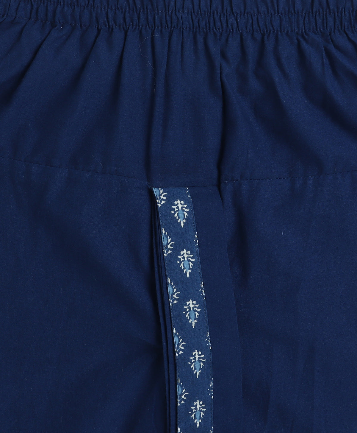 The Magic Wand Cotton Woven Full Sleeves AII Over Printed Dhoti Kurta Set For Boys- Navy Blue