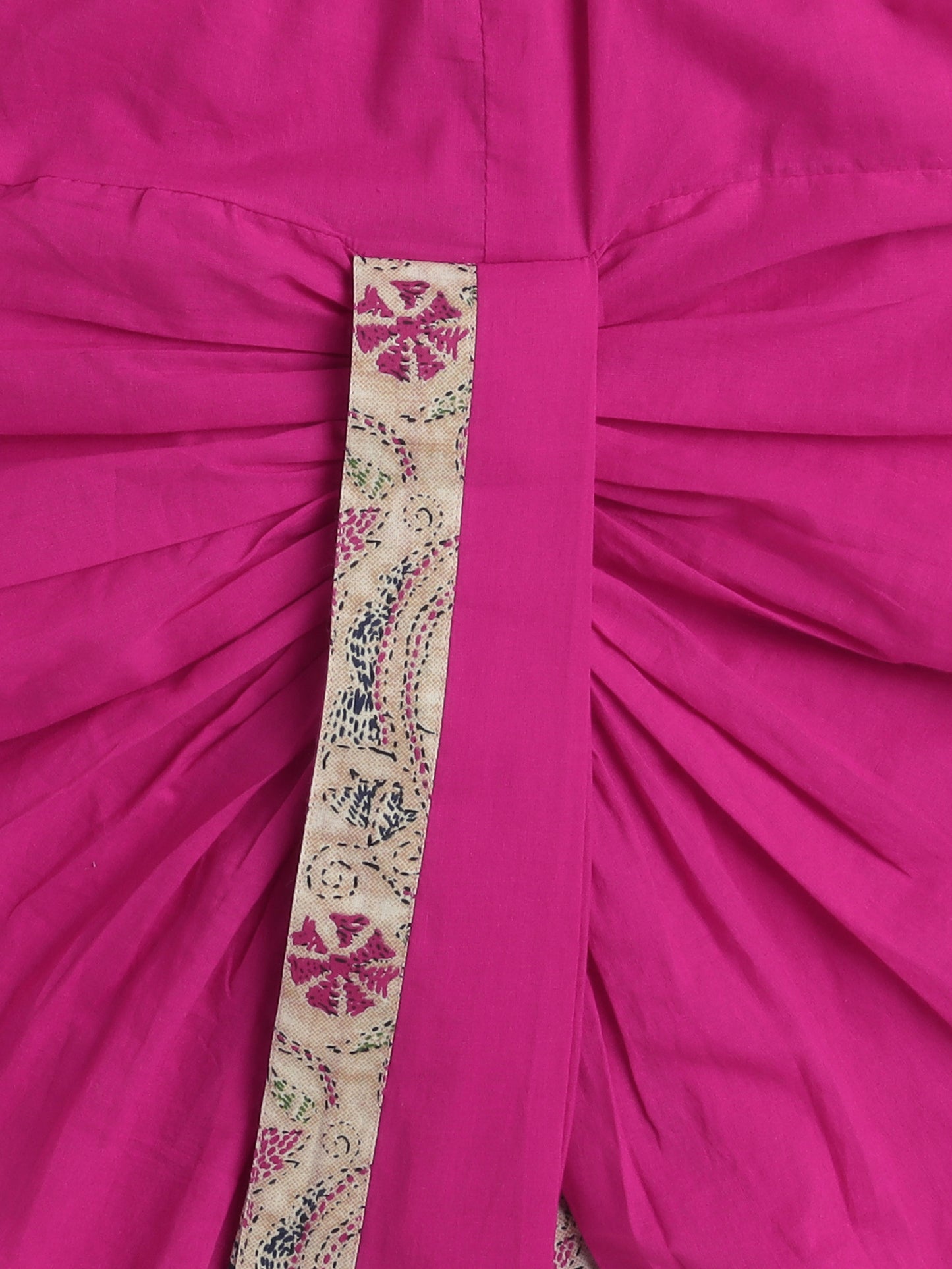 Full Sleeves Floral Print Dhoti Kurta Set- Off White