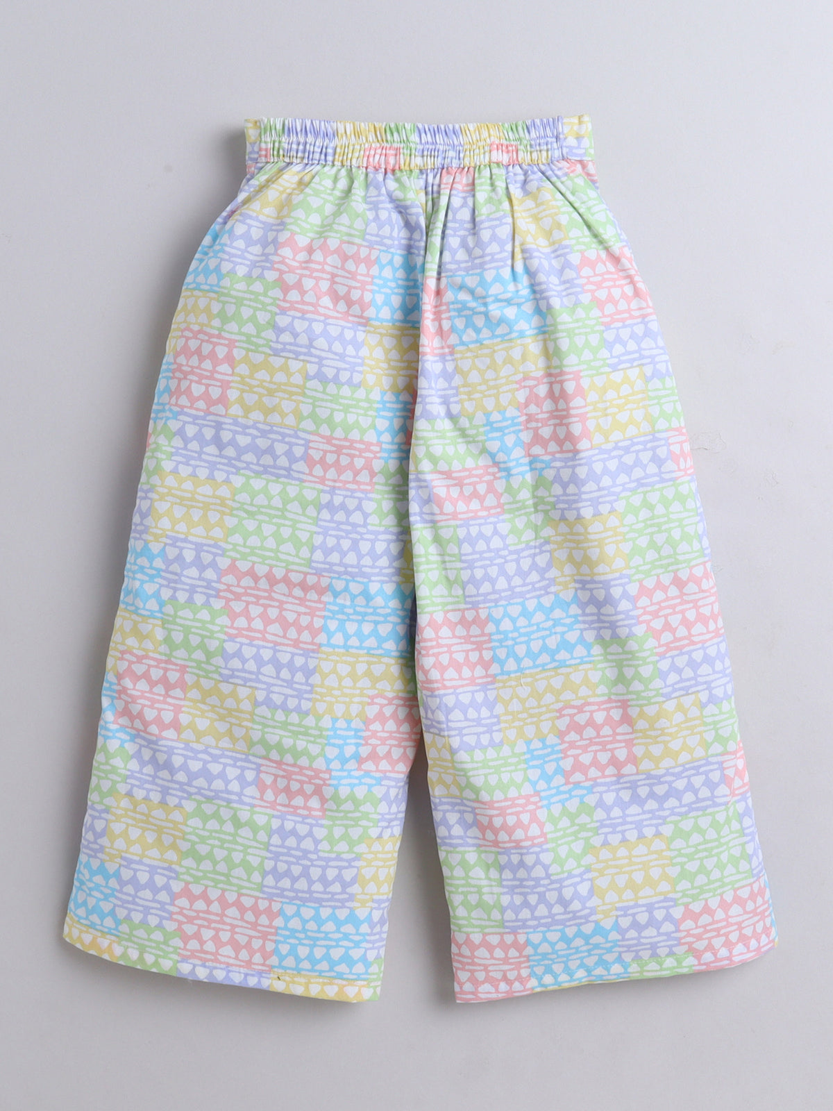 The Magic Wand All Over Printed Strappy Top & Pant set For Girls - Multicolor