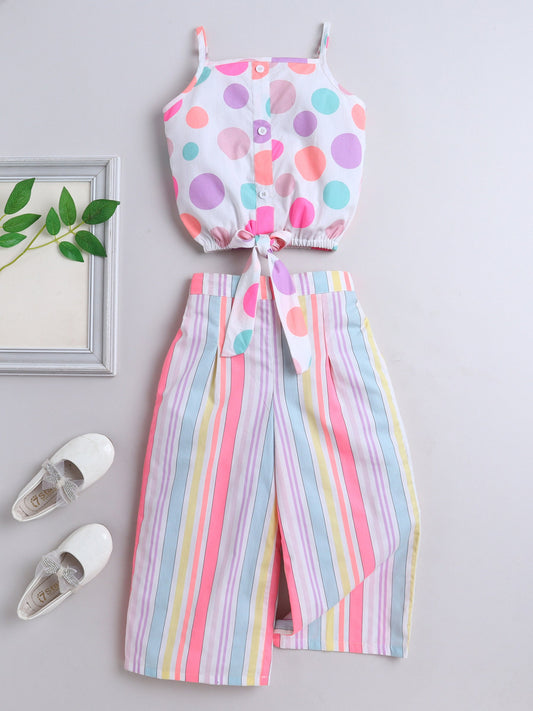 The Magic Wand All Over Printed Strappy Top & Pant set- Multicolor
