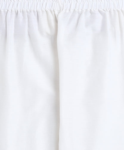 The Magic Wand Woven Three Fourth Sleeves Digital Printed Kurti and Bottom Set Yellow