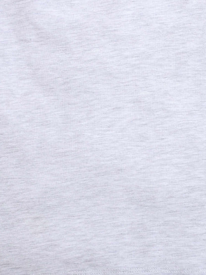 Cap Frill Sleeves Solid Top With Paisley Printed Pants - Grey & Red