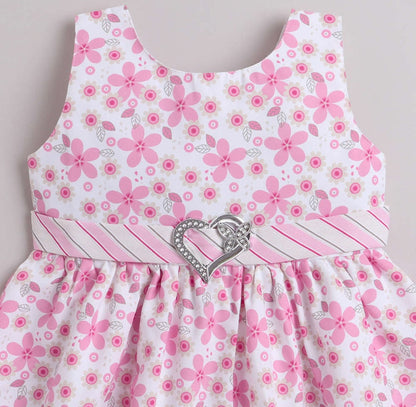 The Magic Wand Woven AII Over Printed Dress with Jacket - Pink