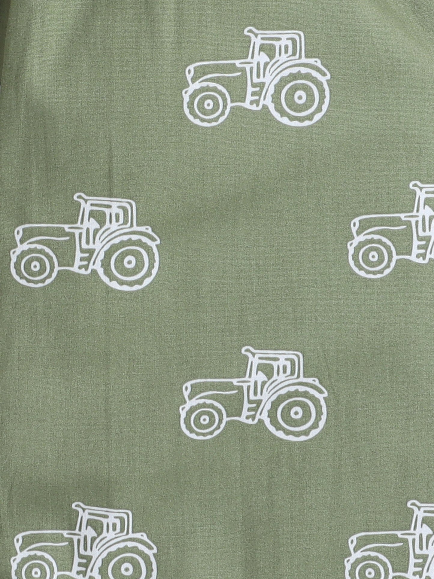 Cotton Woven Half Sleeves Vintage Car Printed Coordinating Night Suit Set - Green
