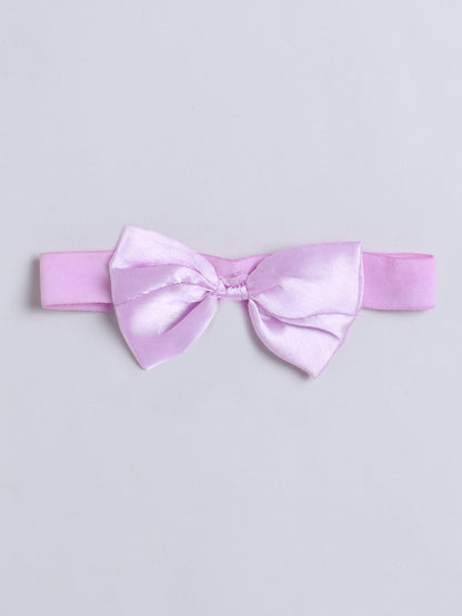 Sleeveless Bow Detailed Dress With Headband - Lavender