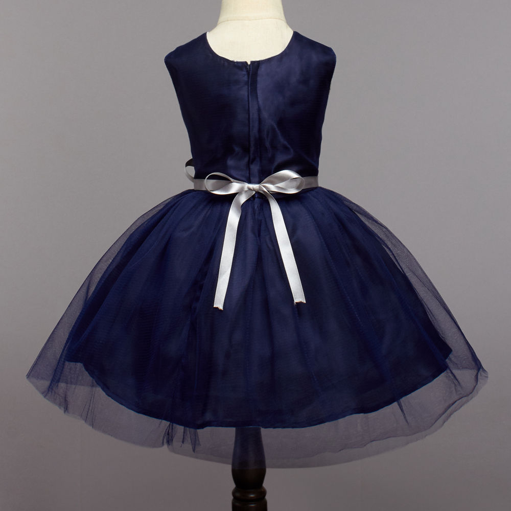 Sequins Sleeveless Dress - Navy Blue