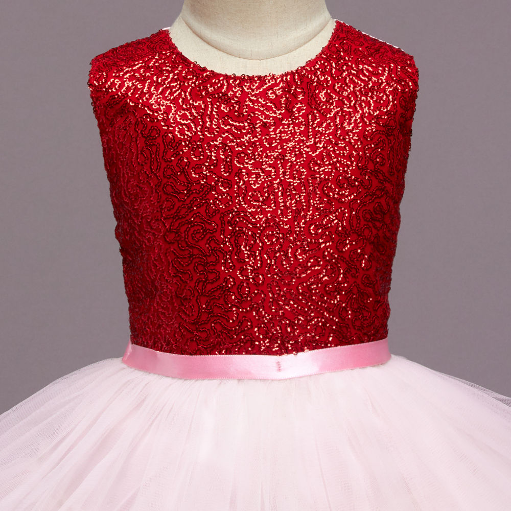 Kids Pink Embelished Dress