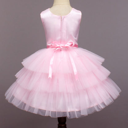 Kids Pink Embelished Dress