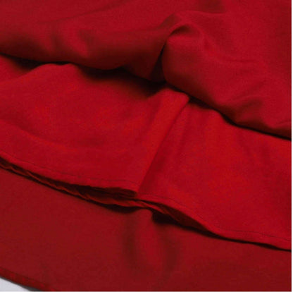 Bow Embelished Cap Sleeves Girls Long Gown Dress - Red