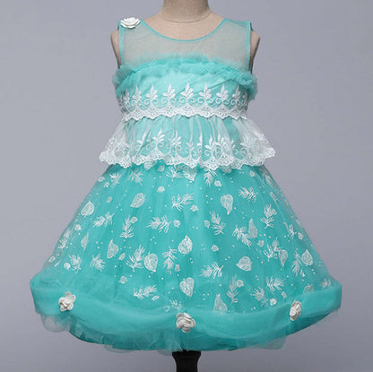 The Magic Wand All Over Printed Fit & Flare Dress - Blue