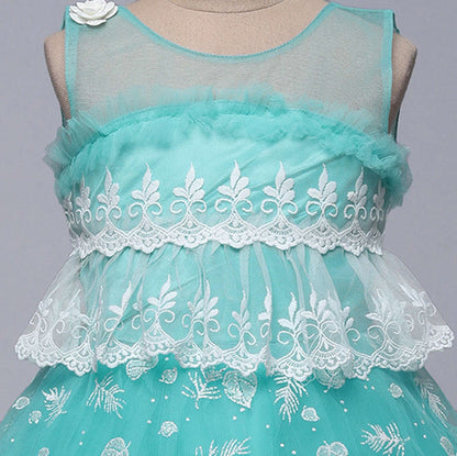 The Magic Wand All Over Printed Fit & Flare Dress - Blue