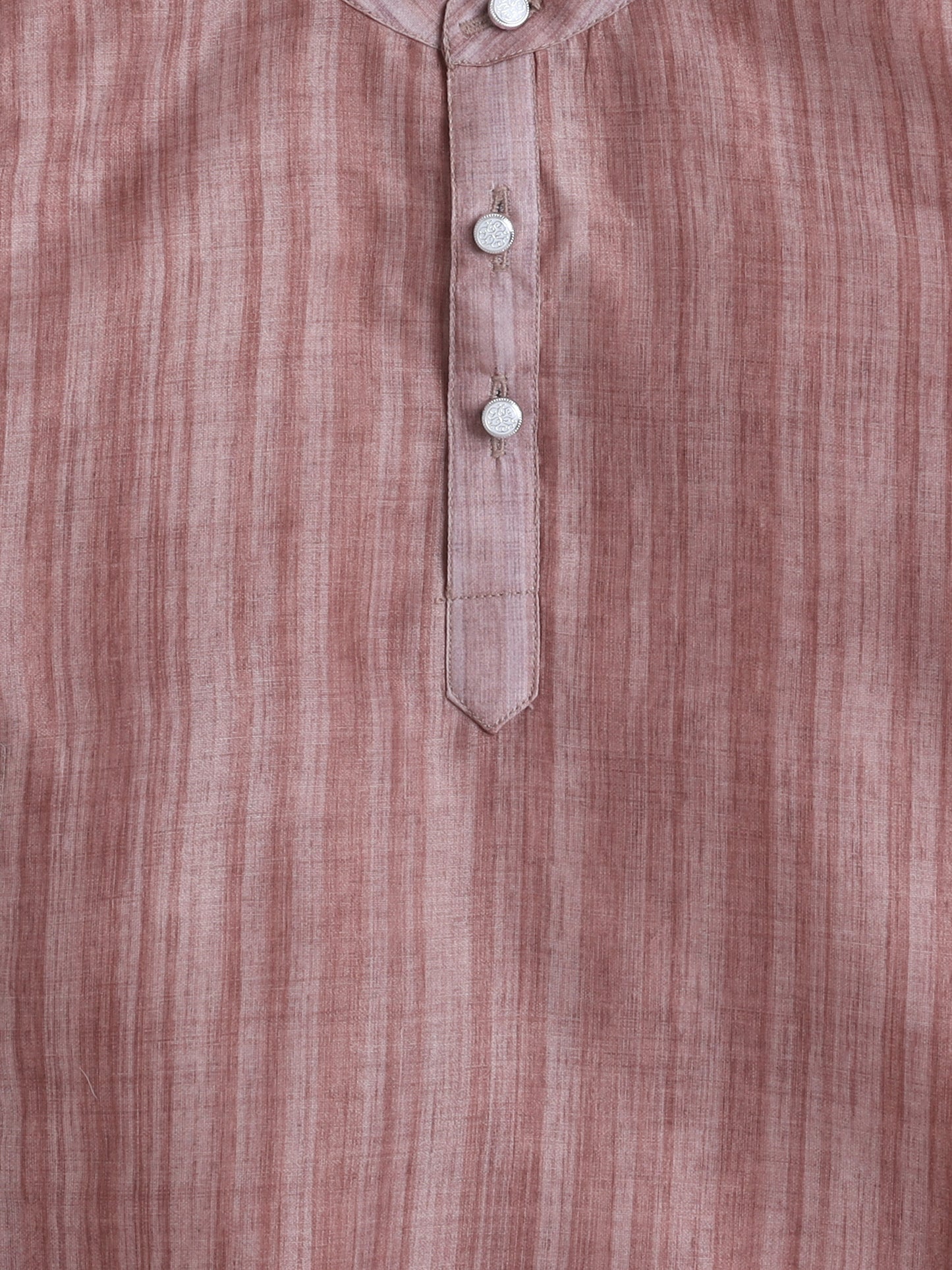 Full Sleeves Chanderi Kurta Set-Peach