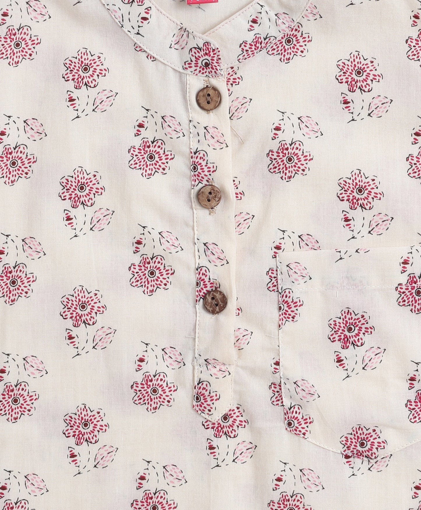 The-Magic-Wand-Cotton-Woven-Full-Sleeves-Floral-Printed-Kurta-&-Pyjama-with-Jacket-Set--Off-White
