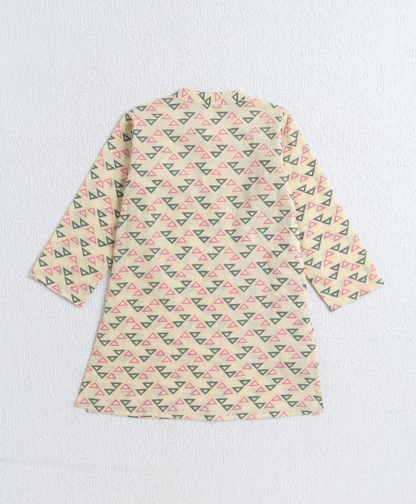 The-Magic-Wand-Cotton-Woven-Full-Sleeves-Floral-Printed-Kurta-&-Pyjama-with-Jacket-Set--Yellow