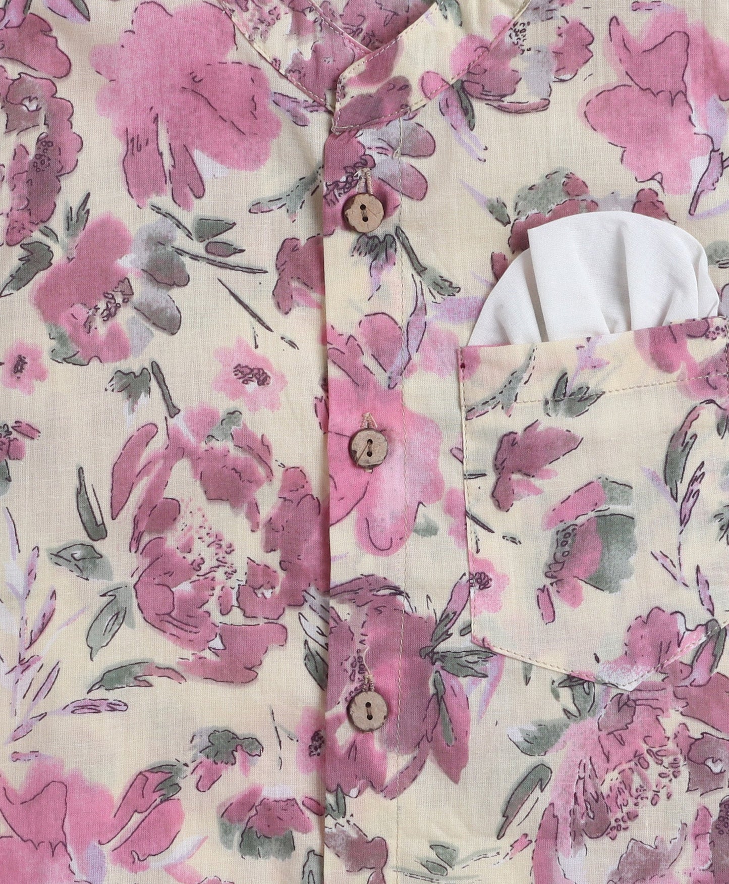 The-Magic-Wand-Cotton-Woven-Full-Sleeves-Floral-Printed-Kurta-&-Pyjama-with-Jacket-Set--Yellow
