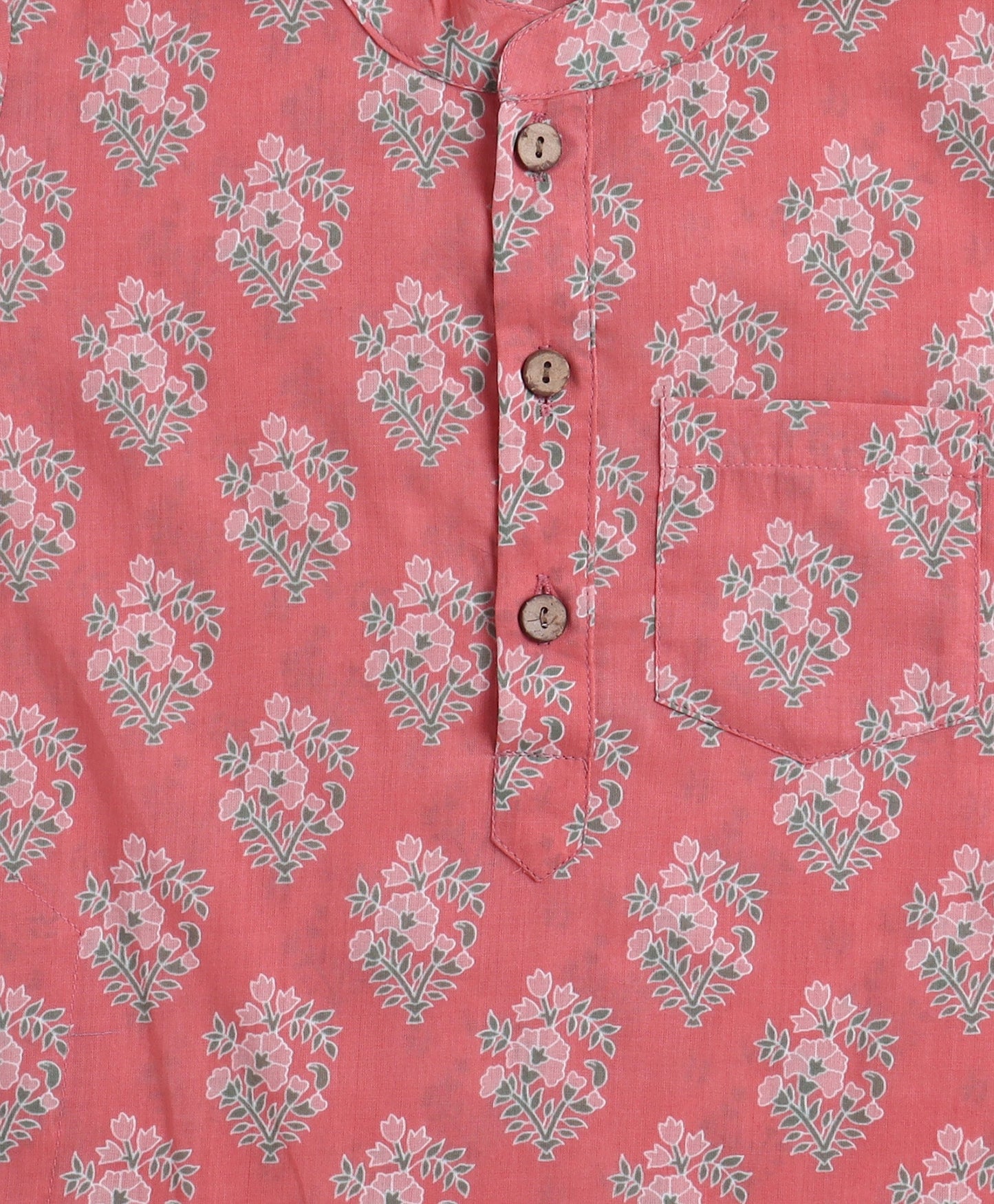The-Magic-Wand-Cotton-Woven-Full-Sleeves-Floral-Printed-Kurta-&-Pyjama-with-Jacket-Set--Peach