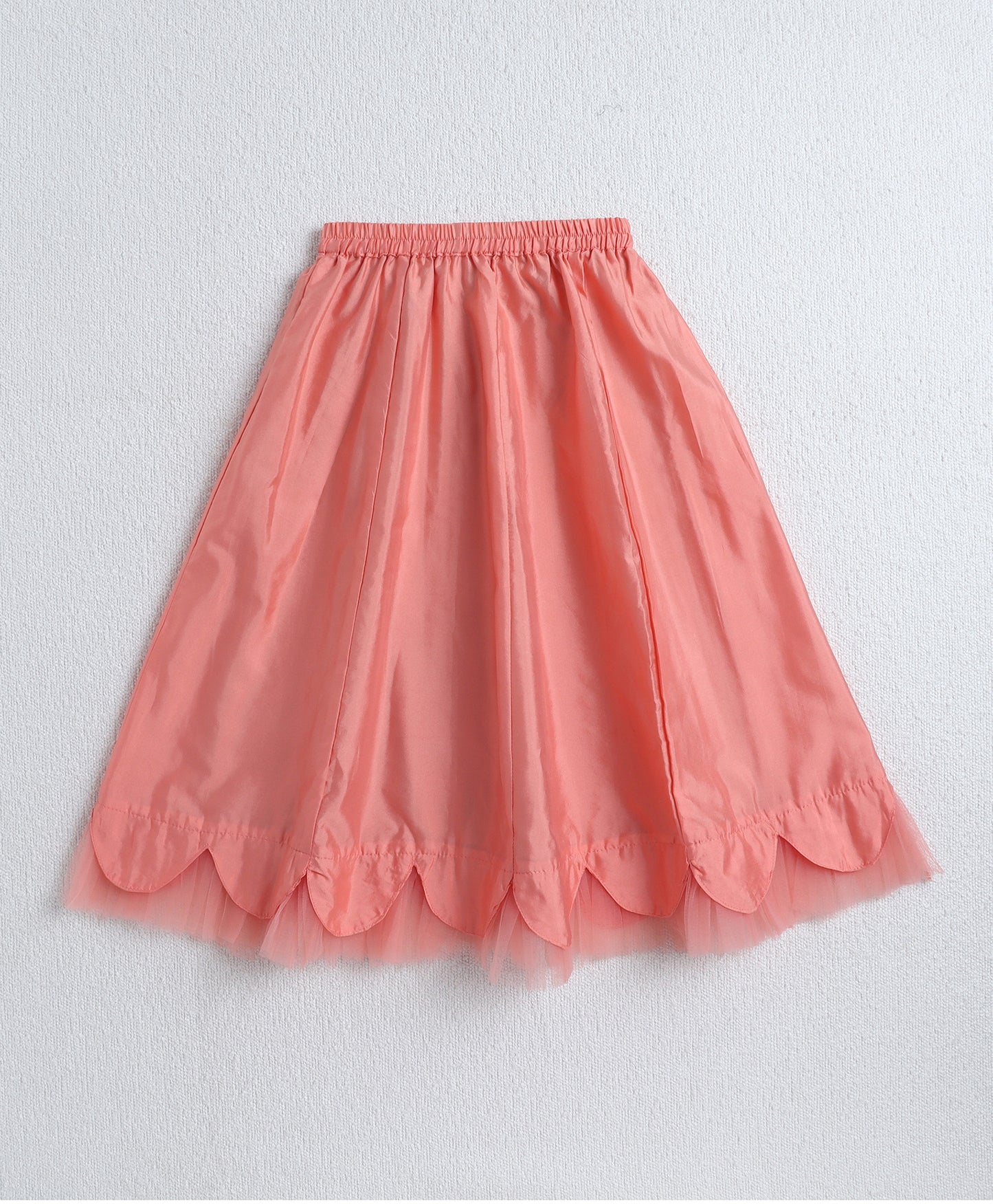 The Magic Wand Woven One Shoulder Choli and Lehenga with attach Dupatta Set Peach