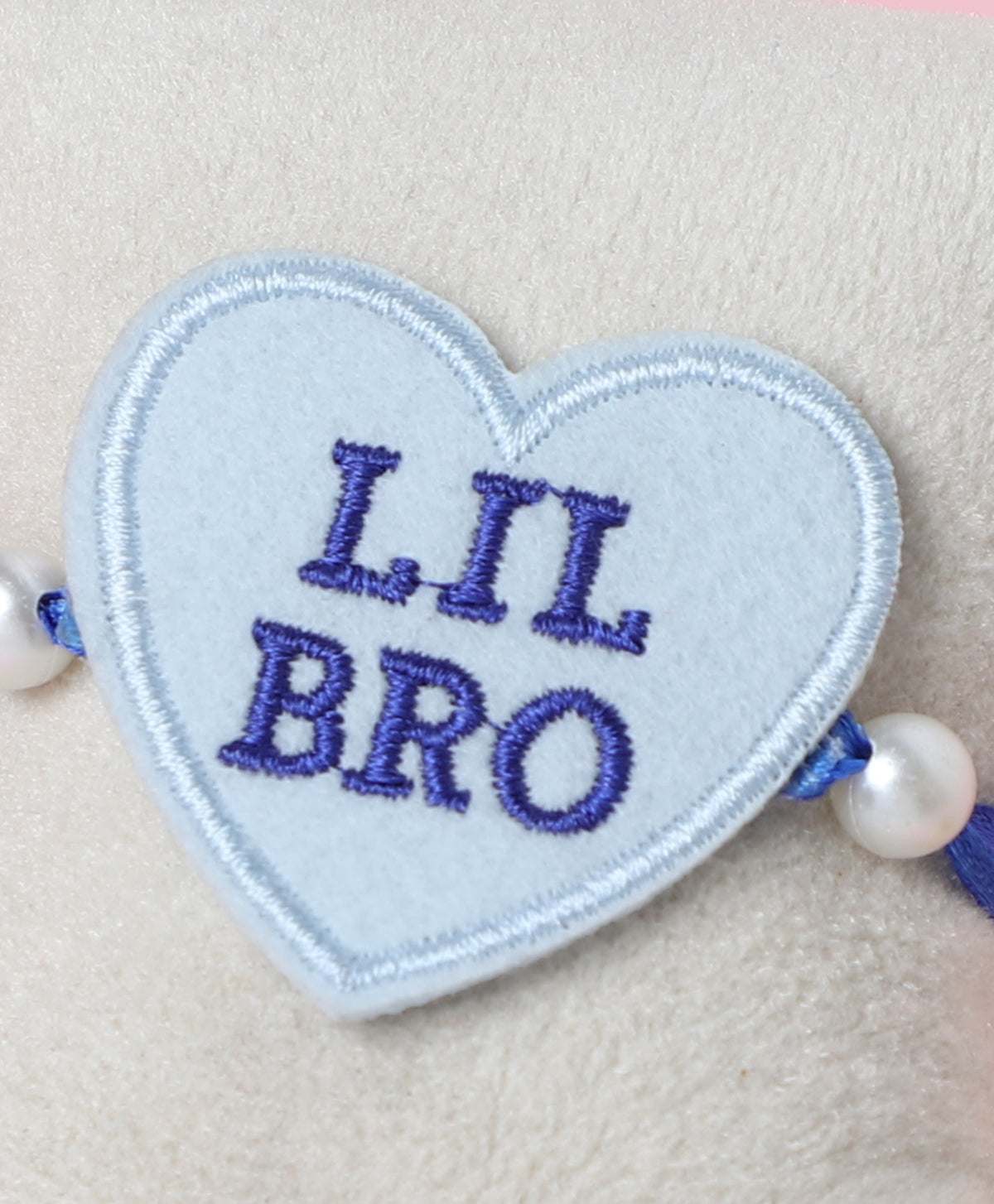 The Magic Wand Lil Bro Heart Shaped Rakhi - Blue