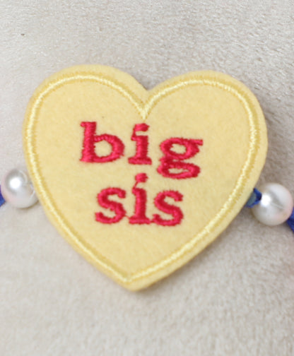 The Magic Wand Big Sis Heart Shaped Rakhi - Yellow