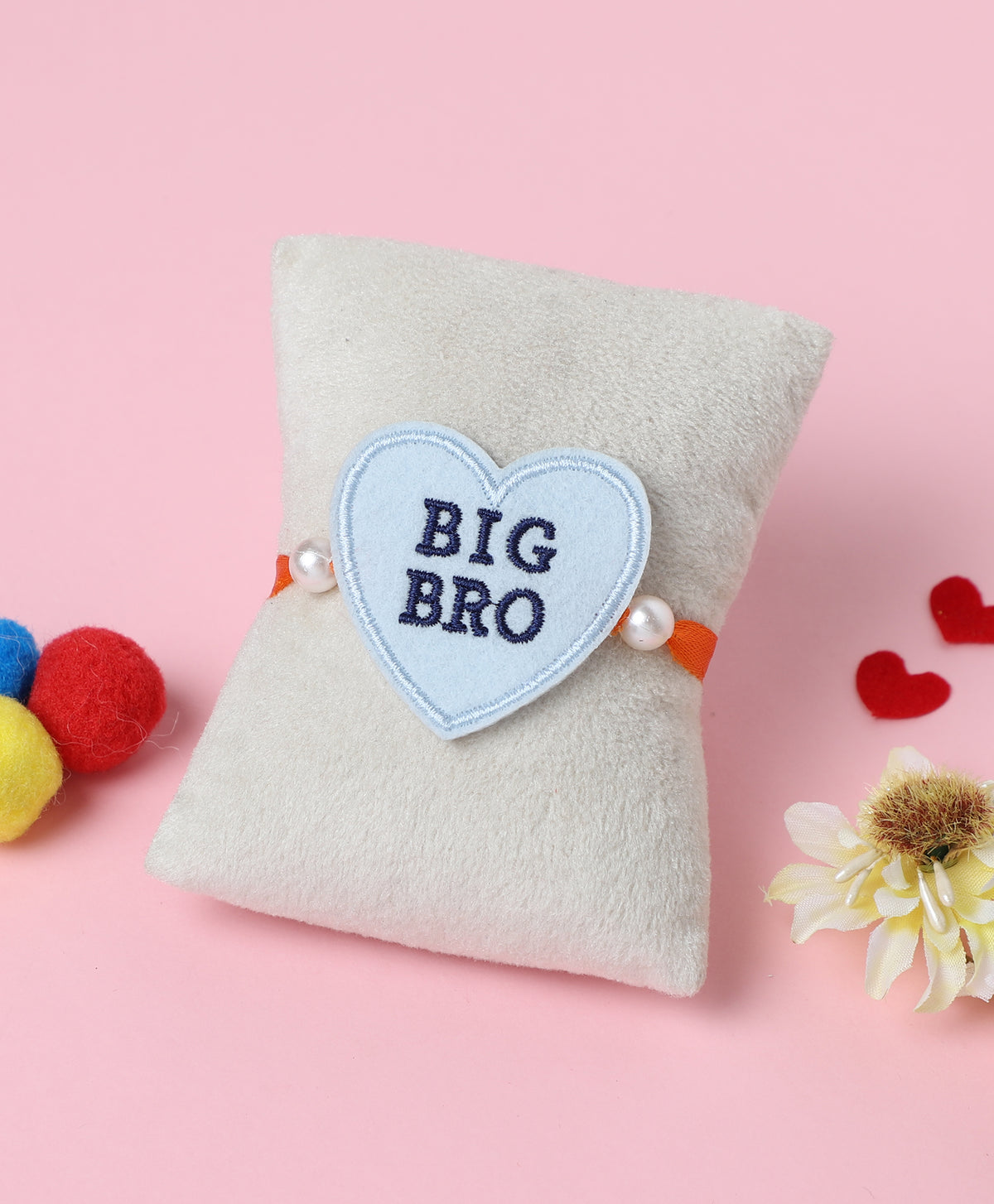 The Magic Wand Big Bro Heart Shaped Rakhi - Blue