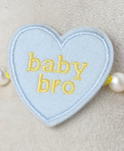 The Magic Wand Baby Bro Heart Shaped Rakhi - Light Blue