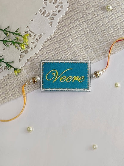 The Magic Wand Cute Veere Printed Rakhi - Blue