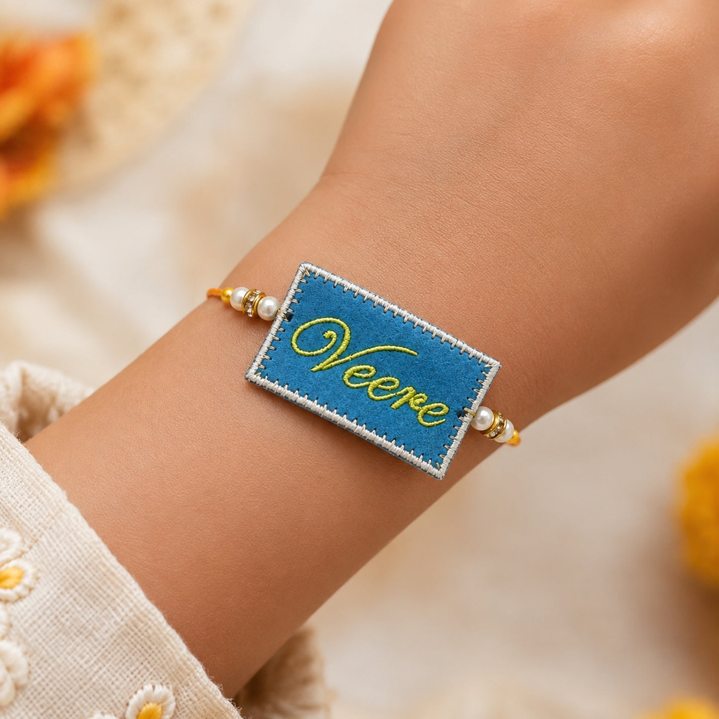 The Magic Wand Cute Veere Printed Rakhi - Blue