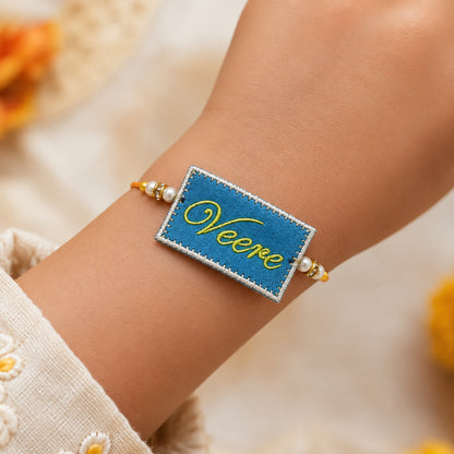 The Magic Wand Cute Veere Printed Rakhi - Blue