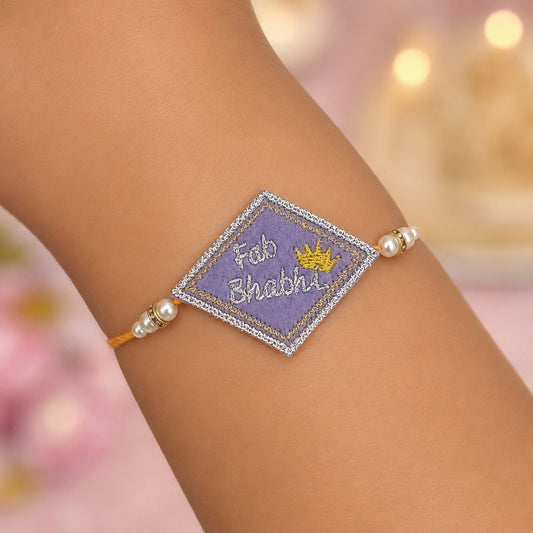 The Magic Wand Fab Bhabhi Printed Rakhi - Purple