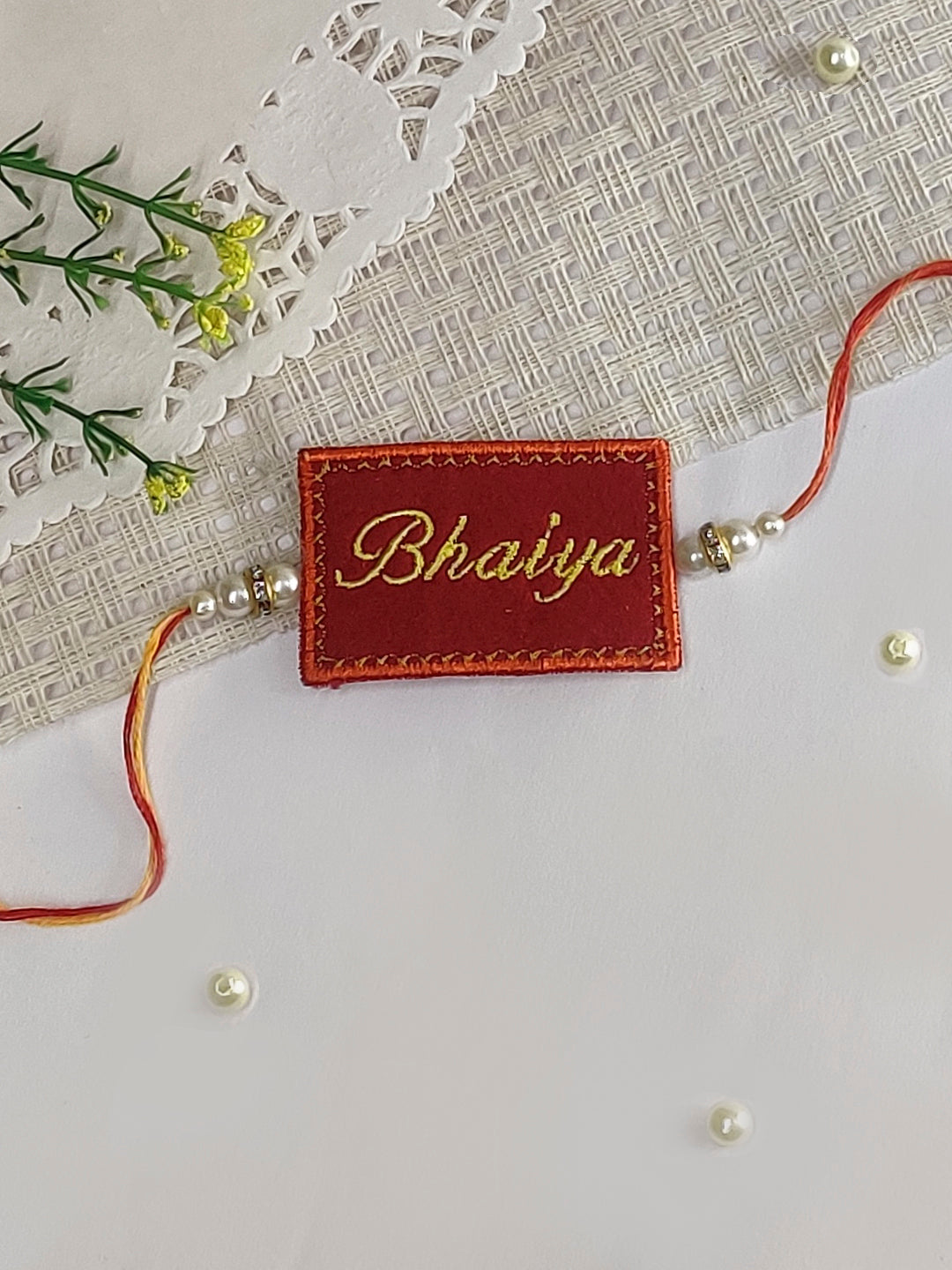 The Magic Wand Bhaiya Printed Rakhi - Red