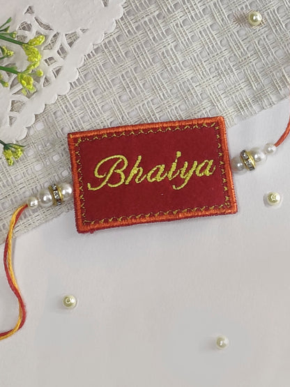 The Magic Wand Bhaiya Printed Rakhi - Red
