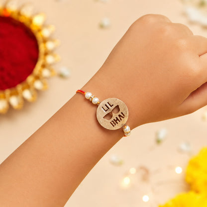 The Magic Wand Lazer Cut Lil Bhai Rakhi- Beige