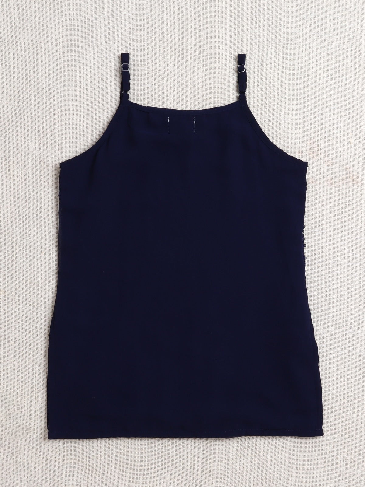 The Magic Wand Sleeveless Sequins Embellished Kurta and Sharara Set - Navy Blue