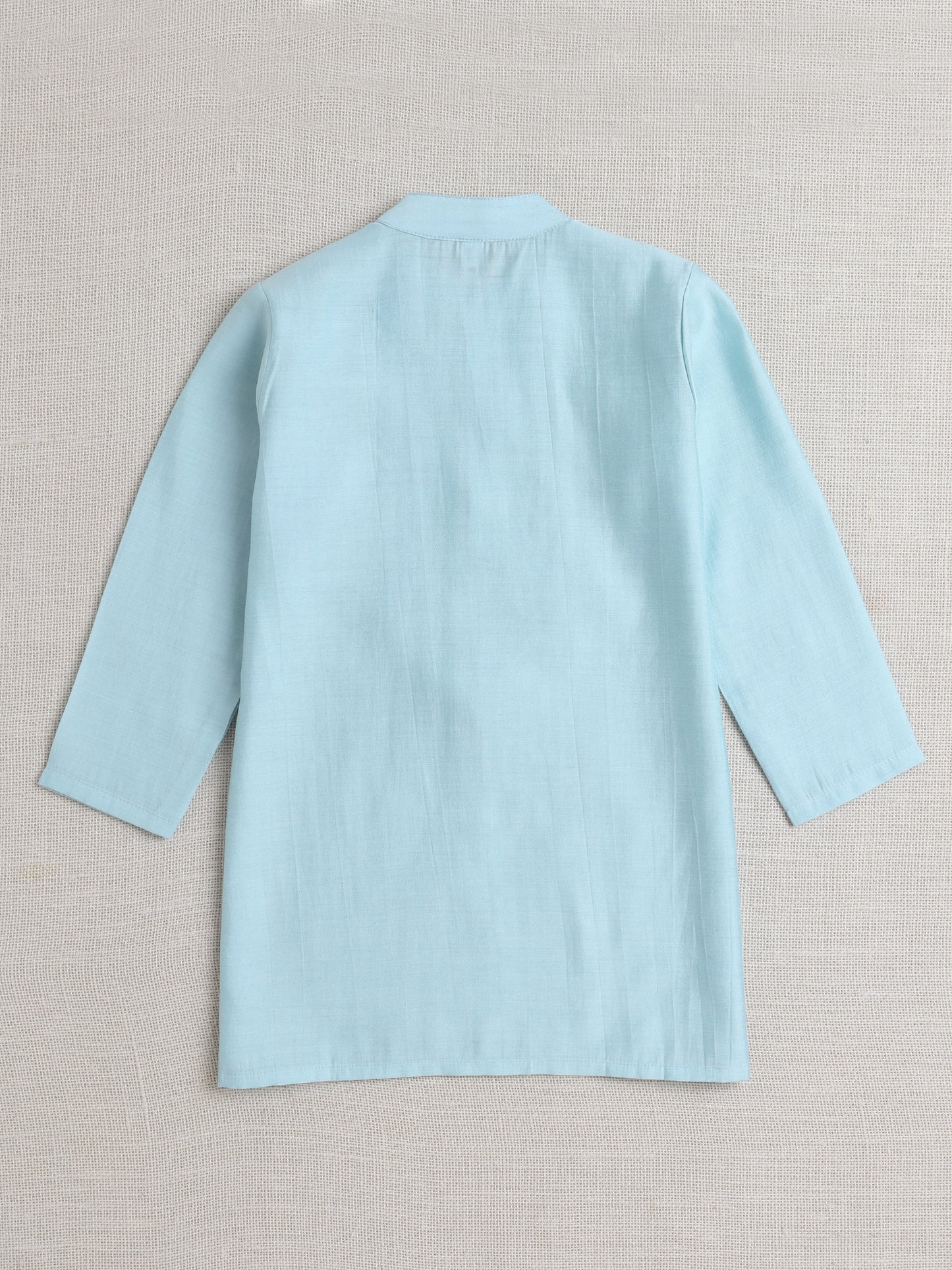 The Magic Wand Full Sleeves Embrodery Kurta Set- Blue
